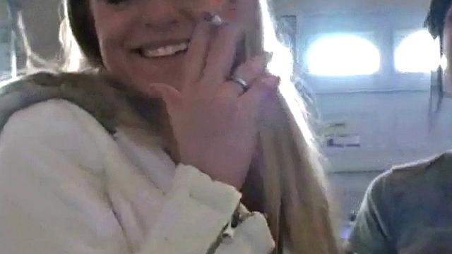 Hot teen Andi smoking in the loo on the sly