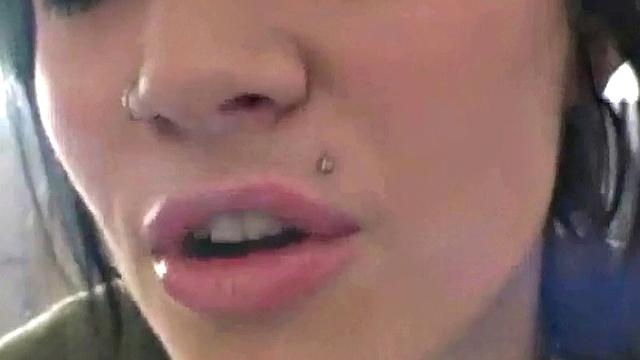 Hot teen Andi smoking in the loo on the sly