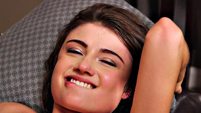 Eighteen-year-old blowjob queen Adria fucks mom's boyfriend