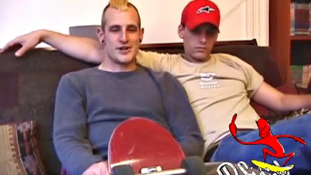 Torque and self-proclaimed straight guy Kalvin Riley just got back from skateboarding and decided to enjoy a straight porno together. Torque has more than watching in mind as he slides his mouth onto Kalvin's dick.