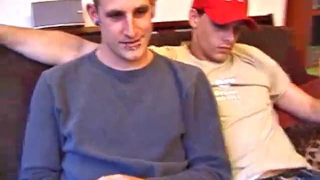 Torque and self-proclaimed straight guy Kalvin Riley just got back from skateboarding and decided to enjoy a straight porno together. Torque has more than watching in mind as he slides his mouth onto Kalvin's dick.