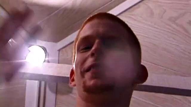 Tristian grabs his balls and strokes his long cock with determination. He kneels down before us and sticks his dick right in front of the camera. Standing back up, Tristian continues to jack off, until he asks if we want it on our face.