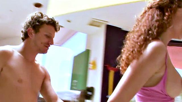 Curly-haired MILF gets her pussy drilled in doggy & cowgirl positions