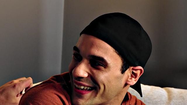 Hairy stud rimmed and fucked by BF till cumshot