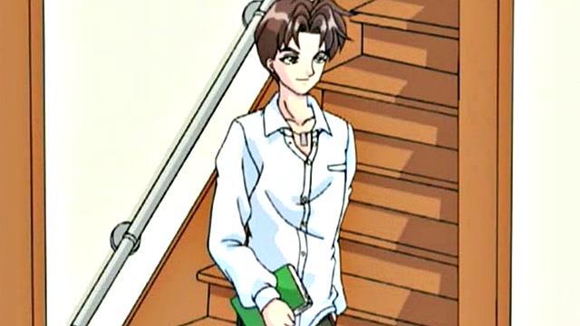 Kinky student bangs tutor and takes a cumshot on her bald pussy