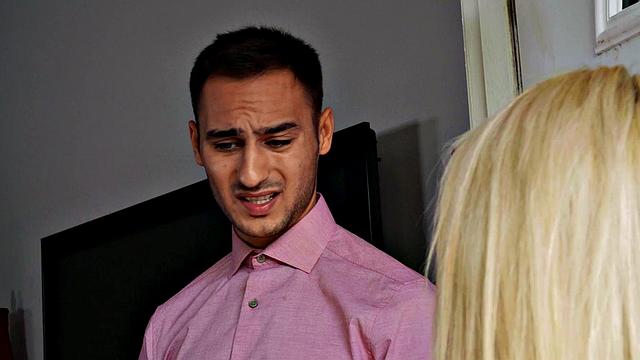 Sexy Asian babe in short shorts enjoys doggystyle and reverse cowgirl action