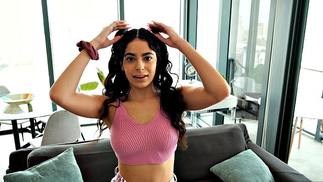 Tight-Bodied Angel Has Fun Fingering Her Hairy Pussy