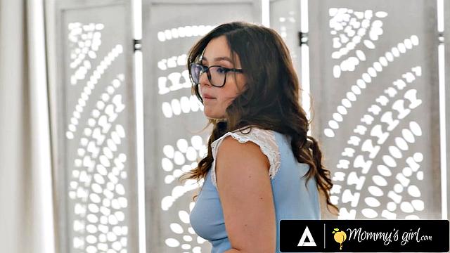 MOMMY'S GIRL - Redhead MILF Lauren Phillips Caught Stepdaughter Leana Lovings Sniffing Panties