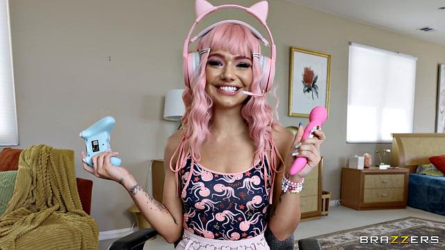 E-Girl Gets D'd While MILF Jerks & Cleans