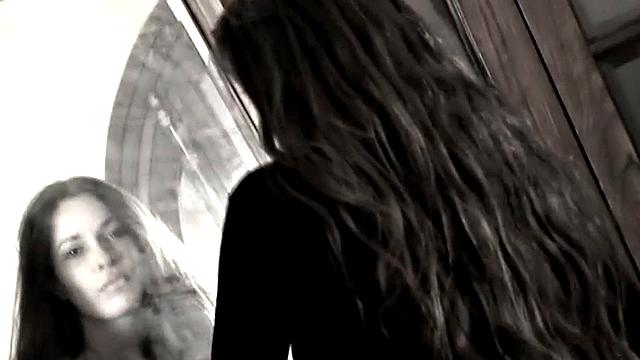 Leggy Nina does a striptease