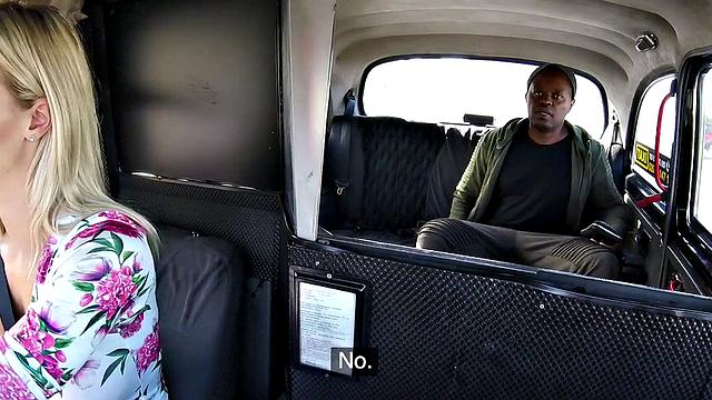 Hot cabbie eager to suck a black cock