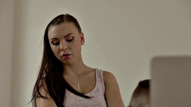 DADDY4K. Experienced guy creampies son's girlfriend after unplanned sex