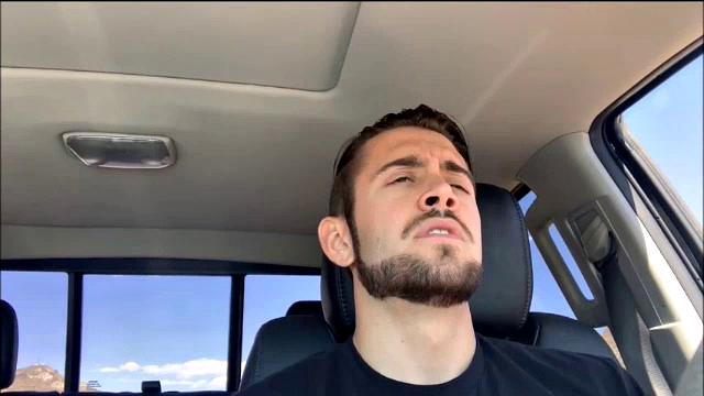 Man Masturbating In Car