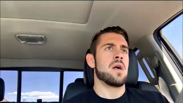 Man Masturbating In Car