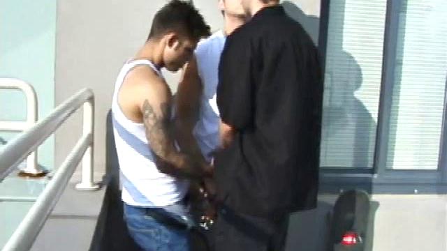 Dillon is a heavily inked street punk and the spark plug of this incredible threesome, though Anthony and Nate more than hold their own. Within the first few minutes, everybody has sucked and stroked the other's cock.