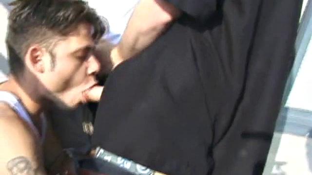 Dillon is a heavily inked street punk and the spark plug of this incredible threesome, though Anthony and Nate more than hold their own. Within the first few minutes, everybody has sucked and stroked the other's cock.