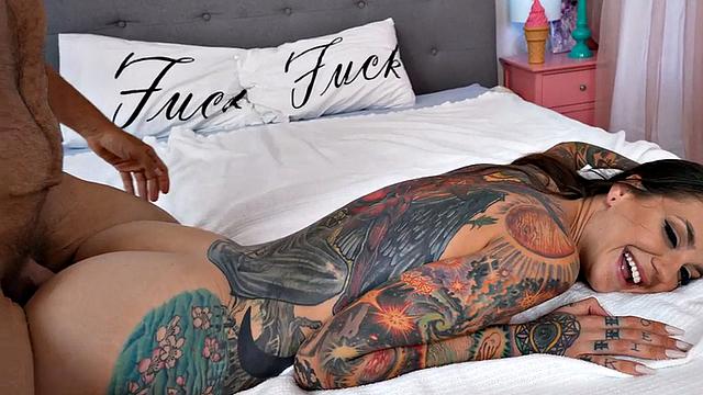 Amateur inked wifey fucked on casting after deepthroat