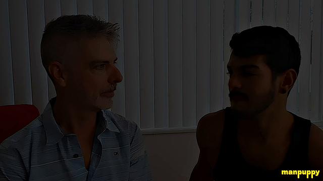 Passionate Gay Kissing 42 - Sebastian Ejaculates & Richard Lennox