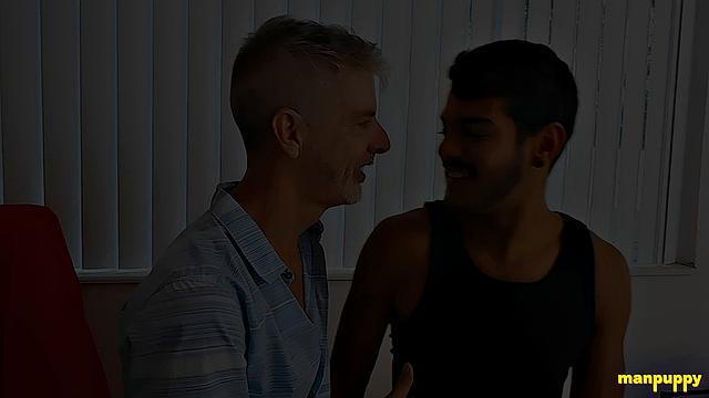 Passionate Gay Kissing 42 - Sebastian Ejaculates & Richard Lennox