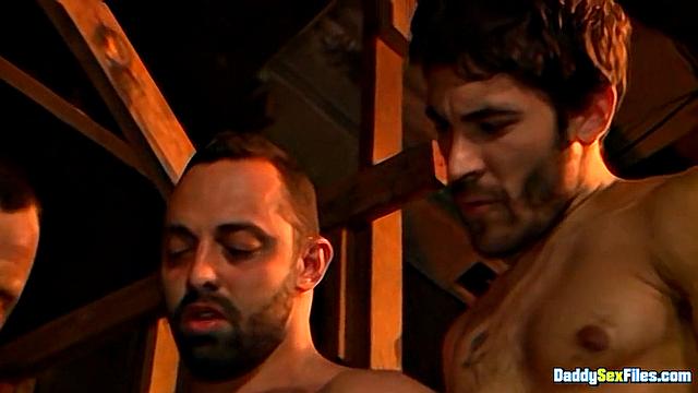Muscle Bottom Gets Gangbanged - Drew Sumrock, Fabio Stallone