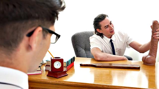 Prolapse assfisted on college by his professor