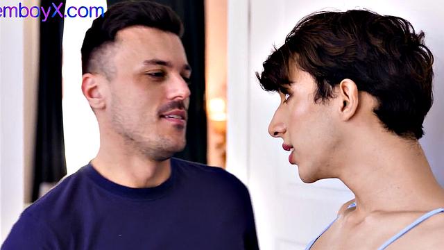 Cute dildo addict femboy gets fucked in his greedy asshole