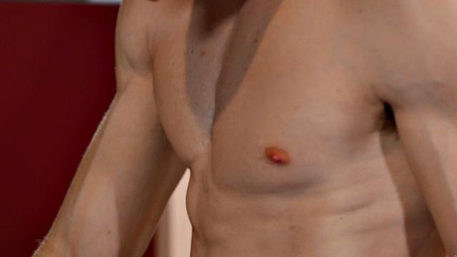 Busty trans sucking and riding boyfriend in couple