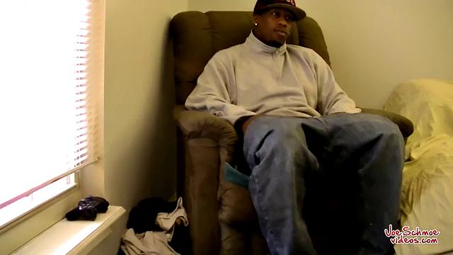 Big Black Guy James Gets Blown - James & Joe