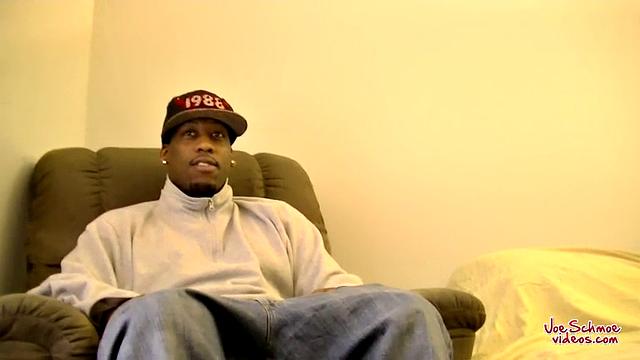 Big Black Guy James Gets Blown - James & Joe