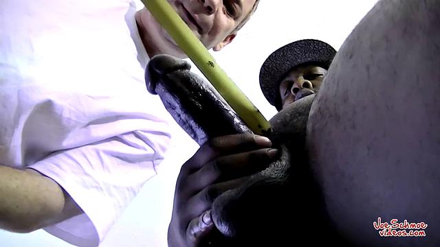 Big Black Guy James Gets Blown - James & Joe