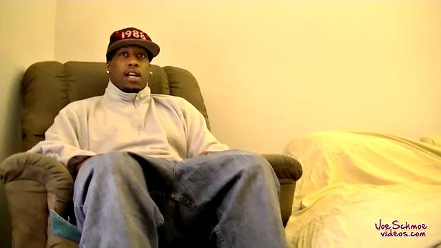 Big Black Guy James Gets Blown - James & Joe