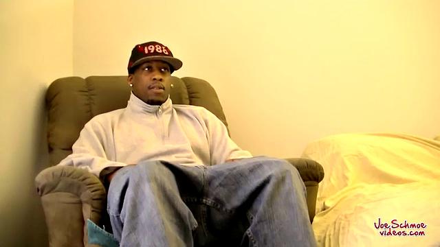 Big Black Guy James Gets Blown - James & Joe