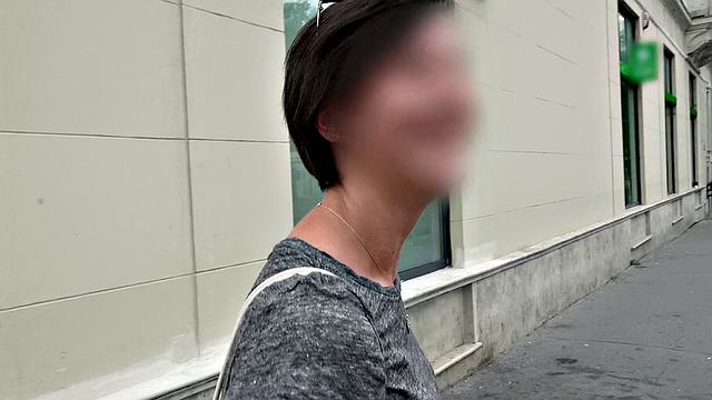 A Russian brunette get wild outdoors with handjobs and cowgirl