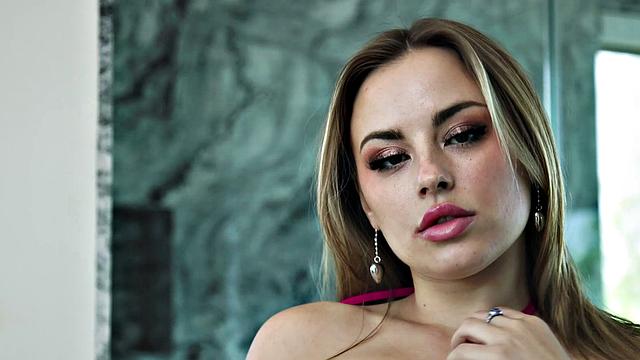 Throated - Hot Fishnet Blonde Loves Getting Face Fucked