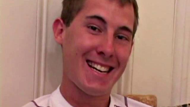 Taking off his clothes and working on his hard on, Kiefer Foxx gets himself all worked up before using a decent size dildo on his tight hole.