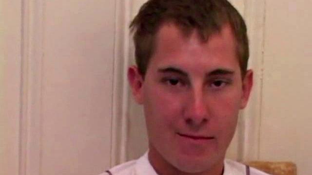 Taking off his clothes and working on his hard on, Kiefer Foxx gets himself all worked up before using a decent size dildo on his tight hole.