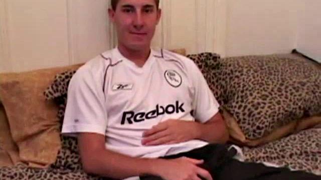 Taking off his clothes and working on his hard on, Kiefer Foxx gets himself all worked up before using a decent size dildo on his tight hole.