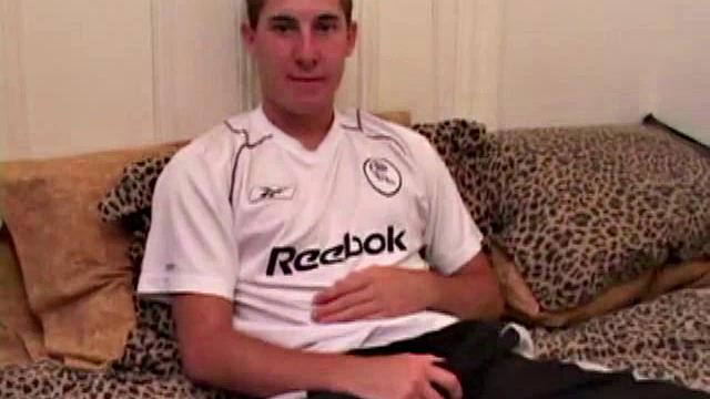 Taking off his clothes and working on his hard on, Kiefer Foxx gets himself all worked up before using a decent size dildo on his tight hole.