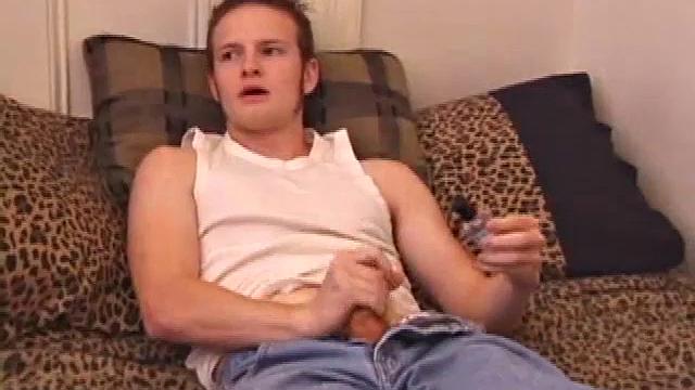 Horny Lex Python lubes up before stripping naked. As he beats off, Lex shows us his ass and in no time flips his legs over his head and explodes a cum load onto his face.