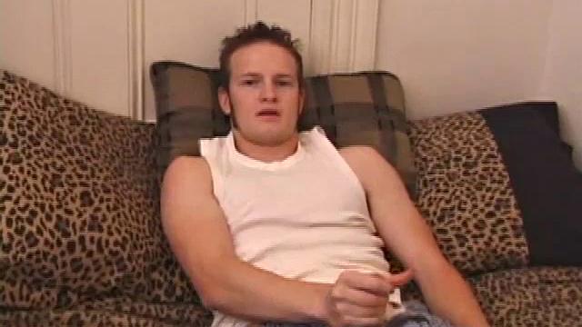 Horny Lex Python lubes up before stripping naked. As he beats off, Lex shows us his ass and in no time flips his legs over his head and explodes a cum load onto his face.