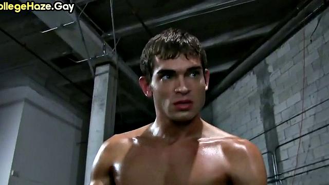 Real twink gets anal drilled in group sex