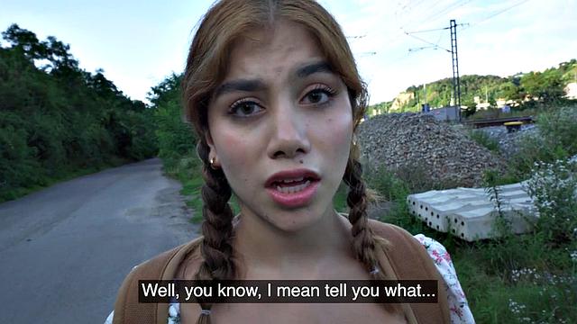 Public 21yo bae fucked hardcore by big white dick