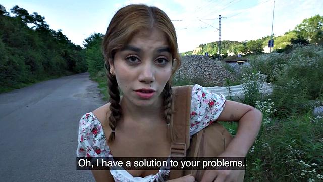 Public 21yo bae fucked hardcore by big white dick