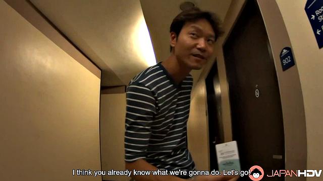 Chihiro Akino gets awakened with a camera crew watching and touching her