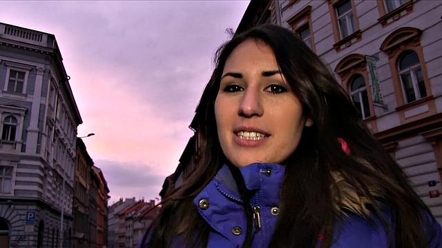 British babe with a tattooed pussy makes sure stranger's dick is up to the challenge in the outdoors