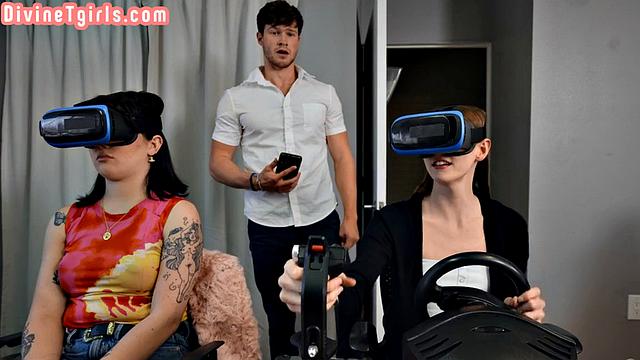 Trans gamer penetrated by her lover