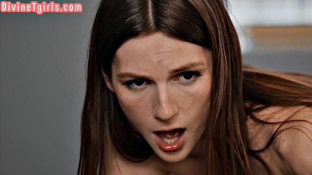 Trans gamer penetrated by her lover