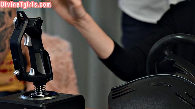 Trans gamer penetrated by her lover