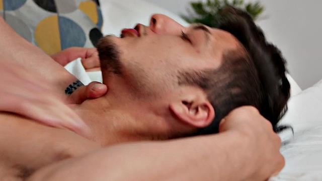 Straight jock eases anal tension