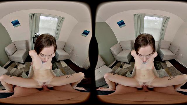 FORBVR - Your Small Tits Stepsister Teases You to Show Your Cock For Hot Sex POV